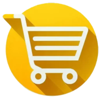 yellow cart family store ve digital official logo